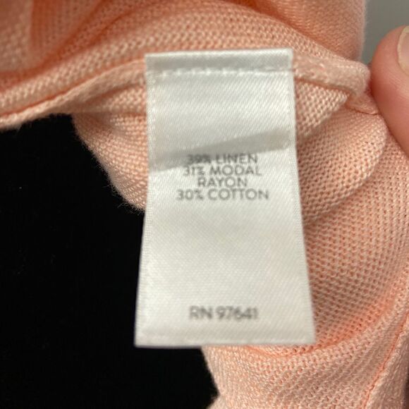 J Jill Pink Linen Blend Cardigan - Picture 8 of 8